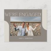 Amusement moderne Nous sommes fiancés ! Invitation (Devant)