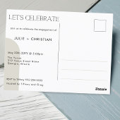 Amusement moderne Nous sommes fiancés ! Invitation