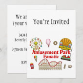 Amusement Park Fantasiatisch Kaart (Voorkant / Achterkant)