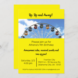 Amusement Park Ferris Wheel Invitation
