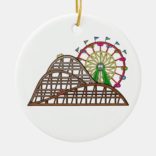 Amusement Park Keramisch Ornament (Voorkant)