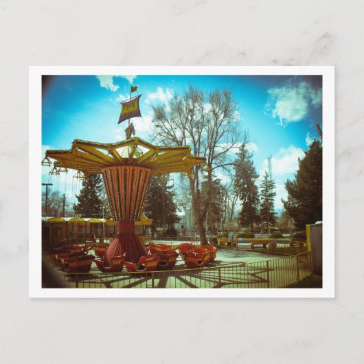Amusement Park Nostalgia Briefkaart (Voorkant)