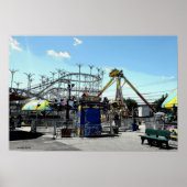 Amusement Park Roller Onderzetter Old Orchard Beac Poster (Voorkant)