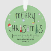 Amusement personnalisé 2020 Covid Christmas Tree (devant)