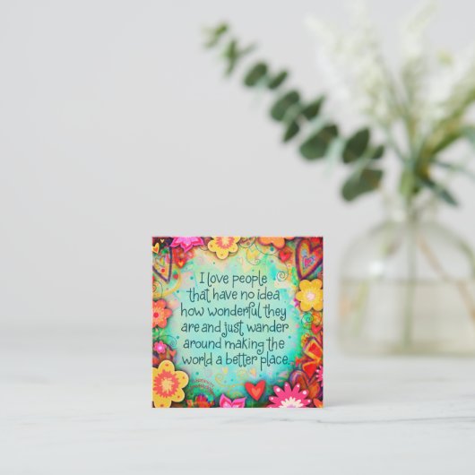 Amusement Plutôt Aimer Les Gens Inspirivity Cartes (Debout devant)