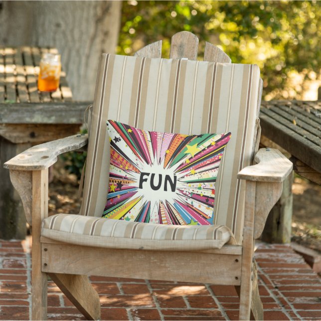 Amusement Radiant" Oreiller extérieur 🌟 (Chaise)