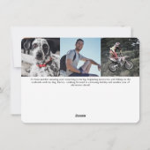 Amusement Ride Race Car Driver Carte Photo De Noël (Dos)