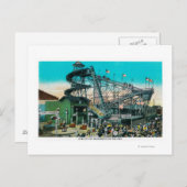 Amusement Rides at the Pike, Long Beach Briefkaart (Voorkant / Achterkant)
