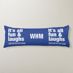 AMUSEMENT & RIRE monogramme personnalisé & coussin