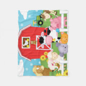 Amusement sur la couverture de flanelle de ferme (Devant)