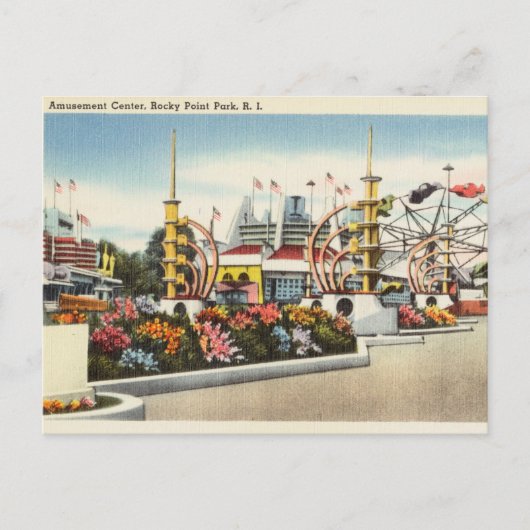 Amusementcentrum, Rocky Point Park, Rhode Island Briefkaart (Voorkant)
