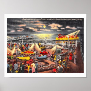 Amusements, Seaside Heights, New Jersey Poster