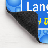 Amuserende naamplaat van het Bubbeleffect Muismat (Hoek)