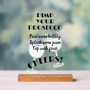 Amusez Pimp Your Prosecco Cocktail Bar Instruction