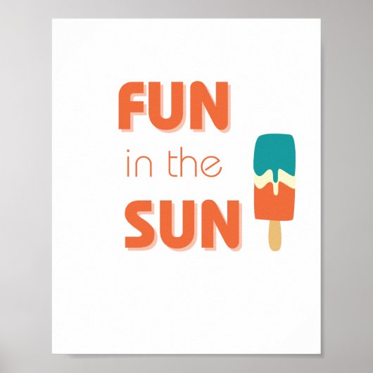 amusez-vous au soleil Poster & Imprimés (Devant)