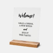 Amusez-vous Bienvenue Boissons Gratuites Prenez Un (Angle)
