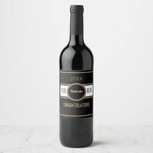 Amusez-vous ! Congrats personnalisés Étiquette de  (Devant)