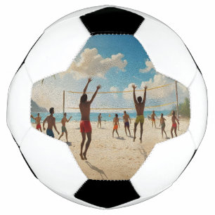 Amusez-Vous Dans La Peinture À L'Huile De Volley-B