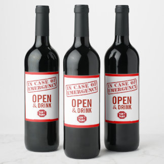 Amusez-Vous En Coque Des Étiquettes Vins D'Urgence