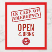 Amusez-Vous En Coque Des Étiquettes Vins D'Urgence (Étiquettes simples)