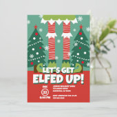 Amusons-nous à se lasser de Noël Fête Invitation (Debout devant)