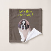 Amusons-nous aujourd'hui, St. Bernard Puppy Style (Gant de toilette)