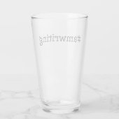 #amwriting glas (Achterkant)