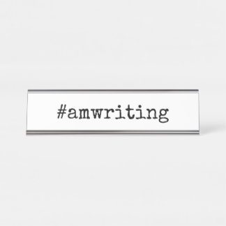 #amwriting naamplaat