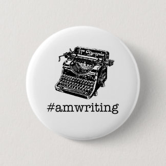 #amwriting ronde button 5,7 cm