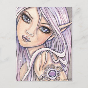 Amy Amethyst Fairy Briefkaart beroemd gemaakt door