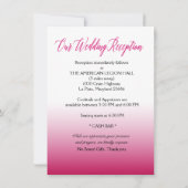 Amy Bows linten strik en kant details fuchsia Kaart (Achterkant)