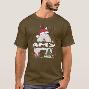 Amy Christmasw Amy Name voor grappige Kerstmis T-shirt