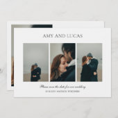 Amy Elegant Wedding Save The Date (Voorkant / Achterkant)