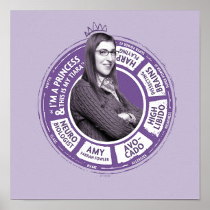 Amy Farrah Fowler Info Grafisch Poster