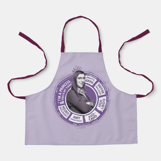 Amy Farrah Fowler Info Grafisch Schort (Voorkant)