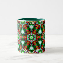 AMY ~ Gepersonaliseerde schelpen voor kerstpatroon
