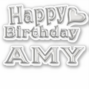 Amy Happy Birthday Autocollants