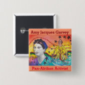 Amy Jacques Garvey Button (Voorkant /achterkant)