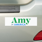 Amy Klobuchar 2020 Amy voor President Bumpersticker (Op auto)