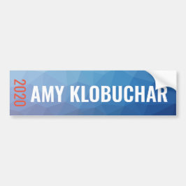 Amy Klobuchar 2020 Blue Geometric Bumpersticker