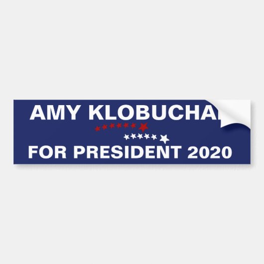 Amy Klobuchar voor president 2020 Bumpersticker (Voorkant)