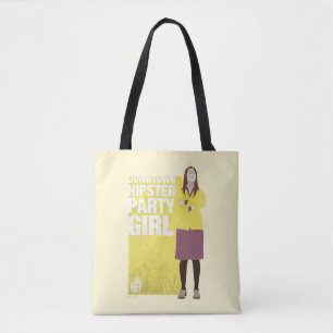 Amy Meisje van de downtown Hipster Party Draagtas