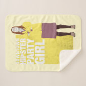 Amy | Meisje van de downtown Hipster Party Sherpa Deken (Voorkant (horizontaal))