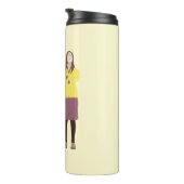 Amy | Meisje van de downtown Hipster Party Thermosbeker (Geroteerd rechts)