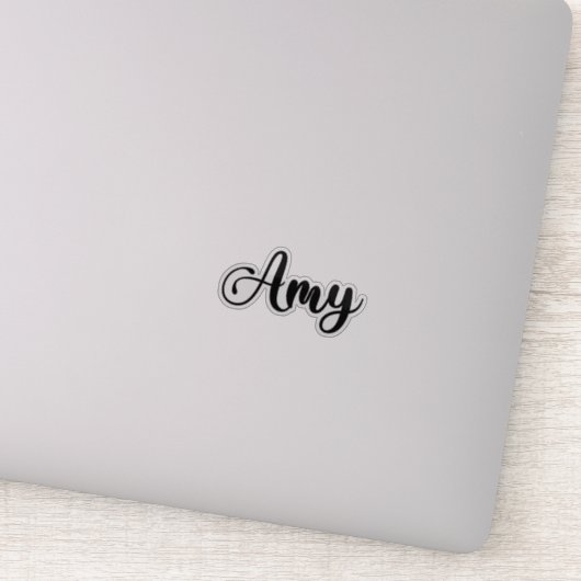 Amy Name - Handgeschreven kalligrafie Sticker (Detail)