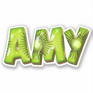 Amy Name Kiwi Design Autocollants