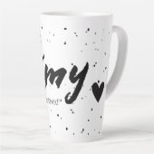 Amy Nom Signifiant Femmes Mug Minimal Noir Blanc (Angle droit)