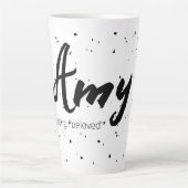 Amy Nom Signifiant Femmes Mug Minimal Noir Blanc (Devant)