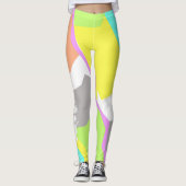 Amy Pastel Colors Positieve Vibes Leggings (Voorkant)