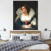 Amy Robsart van William Frederick Yeames Canvas Afdruk (Insitu (Slaapkamer))